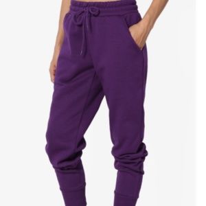 Purple Joggers Trackpant Sweatpants